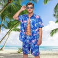 thumbnail image 3 of Alaiyaky Hawaiian Shirts for Men, Mens T Shirt and Short Bucket Hat Sunglasses Set Short Sleeve Tropical Summer Beach Vacation Fancy Costume Adult Outfit, 3 of 7