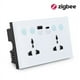 thumbnail image 2 of Enchufe Universal UE Reino EE. UU. Tuya ZigBee Interruptor de de Corriente Inteligente con Puerto USB y Tipo C Salida Smart Life, 2 of 5