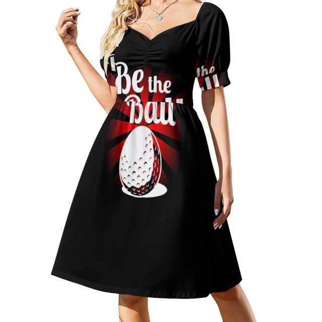Vestido de manga corta Caddyshack Be The Ball, vestido de mujer, vestidos de noche de verano, vestidos para mujer, traje de verano para mujer