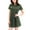 Green, variant on Women's Casual Summer Short Sleeve T-Shirt Dress A-Line Round Neckline Beach Swing Dress "L, Green"