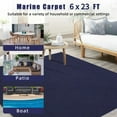 thumbnail image 7 of Kselythan Marine Carpet  Boat Carpet, 6FTx23FT Indoor Outdoor Carpet with TPR Waterproof back, Easy Clean Outdoor Carpet Roll for Boats Boat Trailer Bunks, 7 of 7
