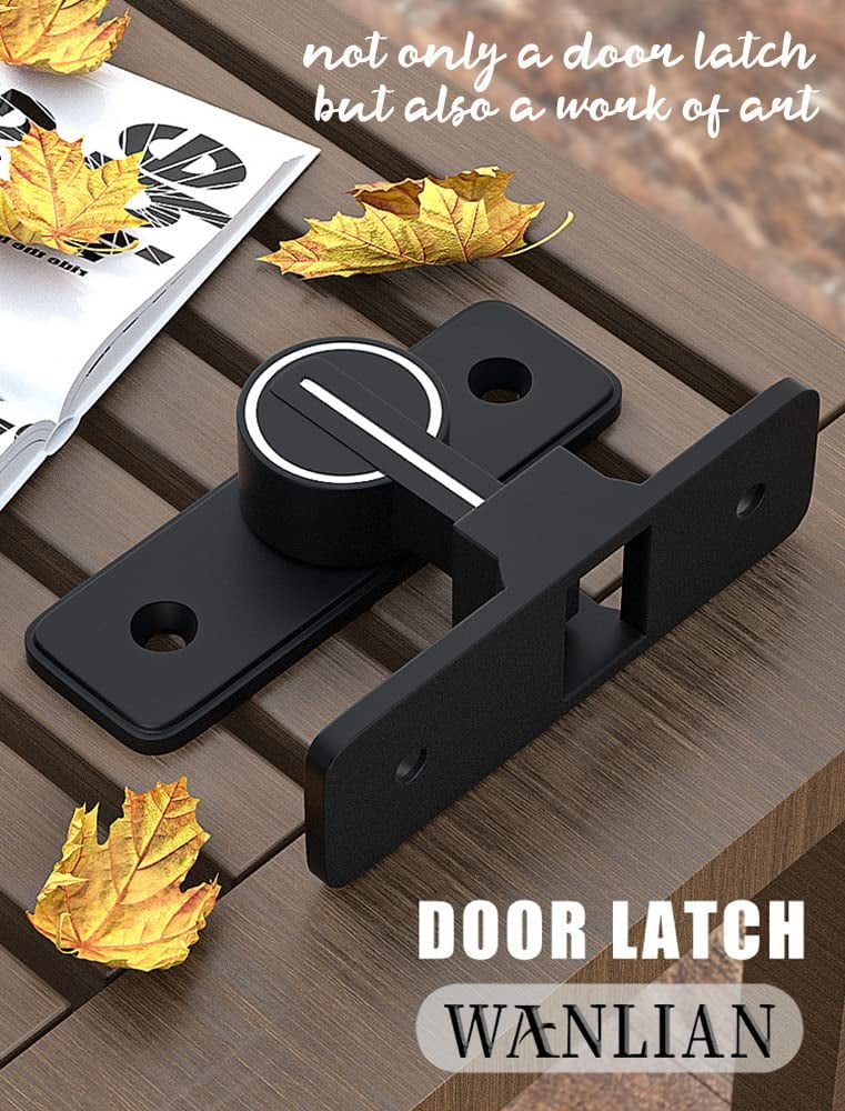ABCISI Barn Door Lock Hardware, Heavy Duty Safety Gate Latch Clasp Lock Flip Bolt Latch Lock, Flip Sliding Door Latch for Bedroom, Bathroom, Outdoor Fence