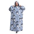 thumbnail image 4 of Msrlassn Extra Long Wearable Blanket Hoodie for Women Men Adults Oversized Hooded Blanket Sweatshirt, Super Soft Warm Comfortable Giant Wearable Blanket Hoodie with Big Pocket, 4 of 5