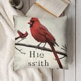 thumbnail image 3 of Cardinalis Appear When are Near Throw Pillow Covers, Northern Cardinal Daily Life in Memory Commemorate Cushion Case for Sofa Couch, 3 of 5