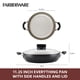 thumbnail image 3 of Pan Farberware Smart Control antiadherente con tapa, 28 cm, color negro, 3 of 7