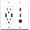 White/White, variant on RiteAV - 15 Amp Power Outlet 2 Port HDMI 1 Port Toslink Decorative Wall Plate - White