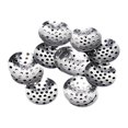 thumbnail image 1 of 50 Pieces Brooch Base Portable DIY Crafting Brooches Jewellery Base Findings Assortment Mesh Disk Shell Assorted Kit Handicraft Accessories Silver, 1 of 9