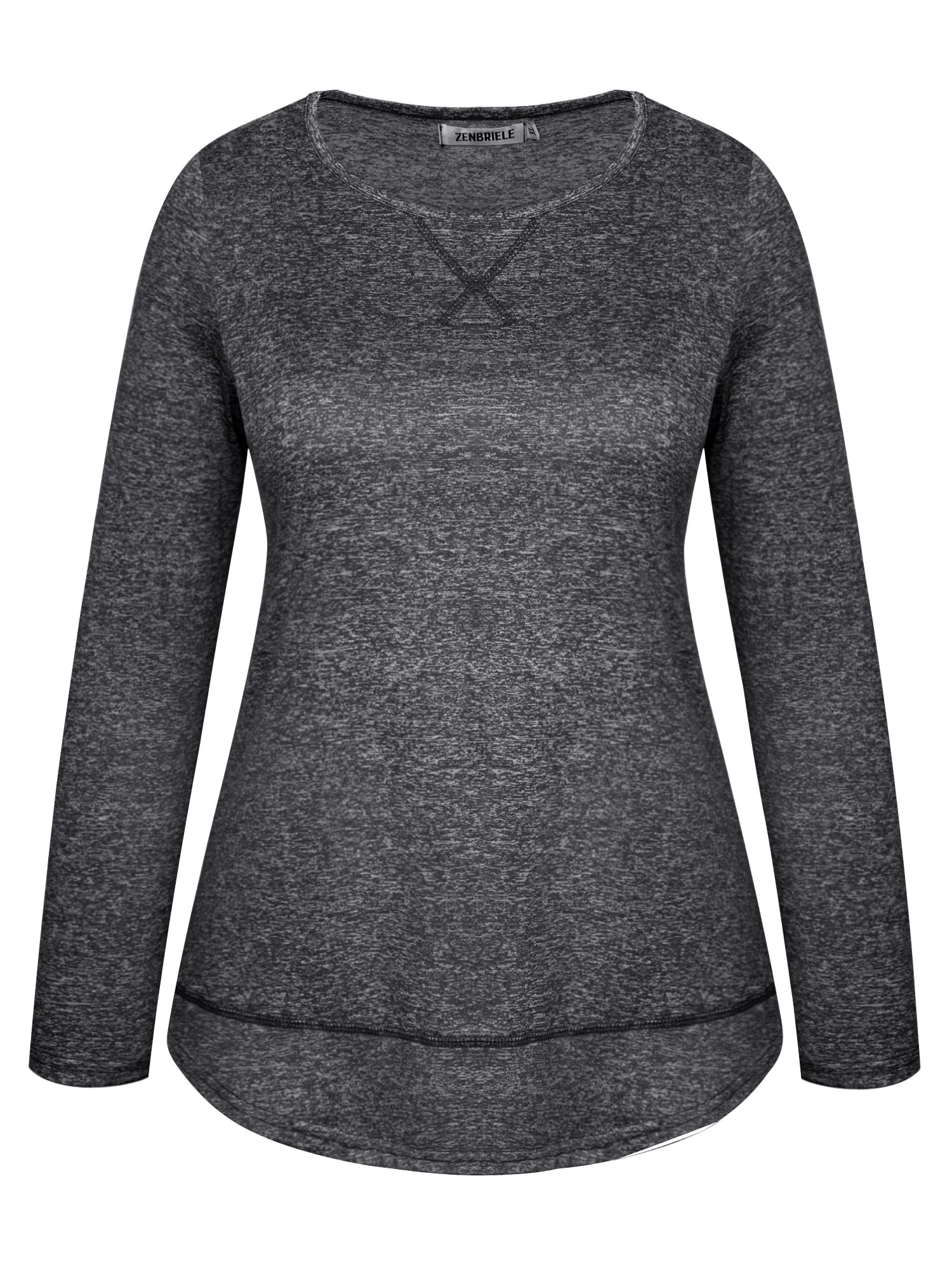 Workout Shirts for Women Plus Size Long Sleeve Athletic Tops for Yoga