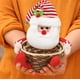 thumbnail image 1 of Adorno Navideño de Cesta de Dulces con Forma de Muñeco de Nieve Anciano | Juguete Decorativo de Escritorio | Material Abs Rojo, Blanco y Marrón | Porta Dulces Festivos de 17 X 16 X 12 Cm para Exhibir, 1 of 6