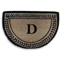 thumbnail image 3 of A1 Home Collections LLC Leaf Decorative Border Monogrammed Doormat, 3 of 7
