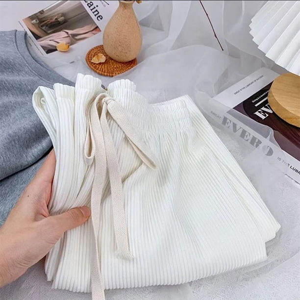 Pantalones anchos drapeados con estampado de huesos de serpiente para primavera y otoño, pantalones de cintura alta rectos para mujer, pantalones casuales adelgazantes