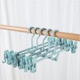 thumbnail image 5 of Plastic Pants Hangers with Adjustable Clips, Non-Slip Skirt Hangers for Closet Organization, Space Saving Design for Trousers and Clothes Drying, 1pcs, 1Pack Blue, 5 of 5