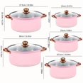 thumbnail image 4 of 1/10/15 Pieces Stainless Steel Cookware Set with Golden Handles, Thick Deep Kitchen Pans, Compatible with Induction and Gas Stoves, Multi-Use for Home Kitchen and Outdoor Camping, 4 of 9