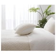thumbnail image 3 of Bethany 3-Piece King Quilt Set - Floral Quilted Blanket Reversible Washed Microfiber Lightweight Bedspread - King Size, White, 3 of 9