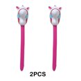 thumbnail image 4 of Vogacara 2 Piezas Juguete Dibujos Animados Cabeza Caballo Palo Accesorio Actuación Juegos Césped Rosa, 4 of 6