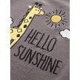 thumbnail image 6 of WIBACKER 0-12M 100% Cotton Baby Boys 3-pack Giraffe Long Sleeve Variety Onesies Snap Bodysuits, 6 of 7