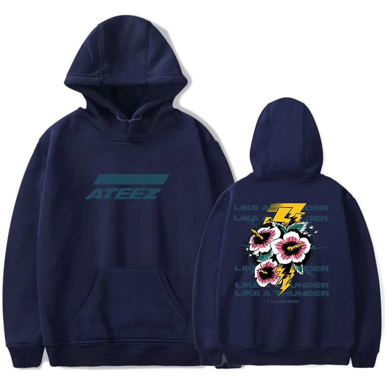 Ateez Thunder Kpop Merch Hoodie World Tour The Fellowship Unisex 