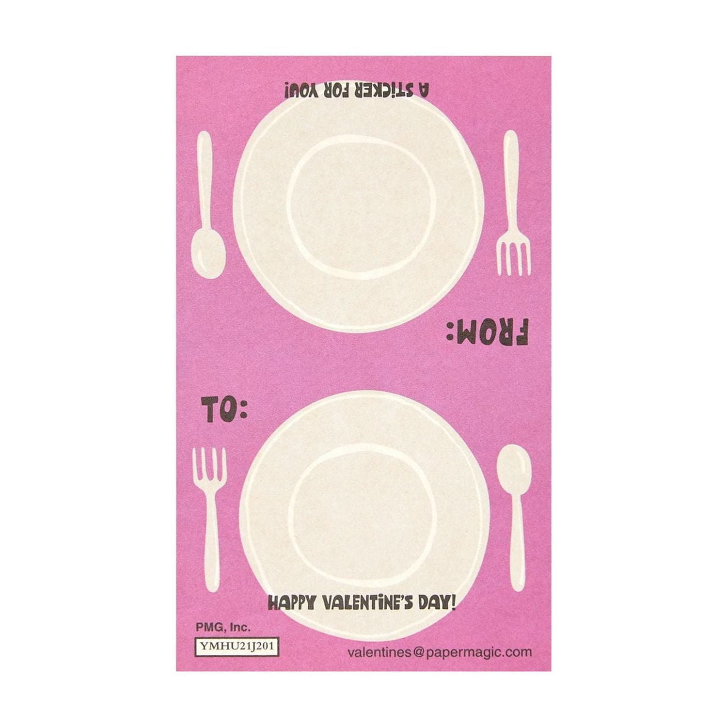 Chicken Nuggets Valentine's Day Cards, 32 Count, Classroom Exchange Cards With Stickers