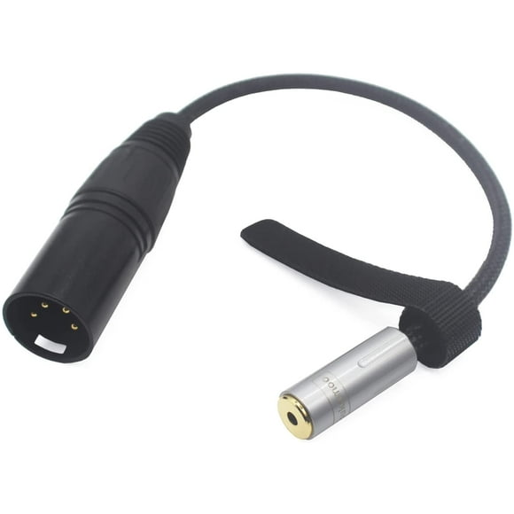 4 Pin XLR to 2.5mm Female 4 Pole Balanced Core Silver Plated Audio Headphone Adapter Cable 15cm 4 Pin XLR Male to 2.5mm