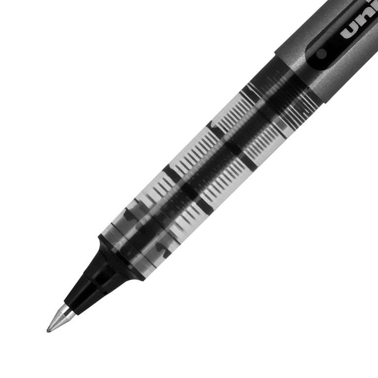 Uniball Vision Rollerball Pens, Micro Point (0.5mm), Black Ink, 12 Count 