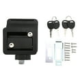 thumbnail image 4 of Travel Trailer Entry Door Lock, High Security Double Opening RV Door Latch Built In Deadbolt  For  Truck Black, 4 of 8