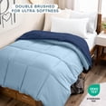 thumbnail image 4 of Bare Home 1800 Collection Reversible Down Alternative Comforter, All-Season, Twin/Twin-XL, Dark Blue/Light Blue, 4 of 10