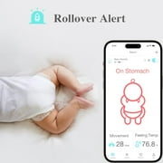 Sense-U Smart Baby Abdominal Movement Monitor - Tracks Baby's Abdominal Movement, Feeling Temperature, Rollover with Instant Audio Alerts on Smartphones