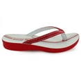 thumbnail image 3 of Aerothotic B0902Red1 Feather - Girls Flip Flops Sandals, Red - Size 1, 3 of 5