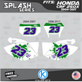 thumbnail image 2 of Kalair GFX Graphics Kit for Honda CRF250X (2008-2017) Splash Series, 2 of 5