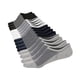 thumbnail image 3 of Xiao Hua Calcetines invisibles para hombre (8 pares), de algodón, de corte bajo, antideslizantes, cortos, tallas 7-10, en blanco y negro., 3 of 4