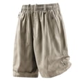 thumbnail image 4 of Enjoytime Casual Print Shorts for Men Elastic Waist Drawstring Stretch Summer Workout Shorts with Zipper Pockets, 4 of 8