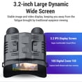 thumbnail image 3 of 3.2 Inch Large Screen 4K Night Vision Goggles 10X Digital Zoom Waterproof Infrared WiFi Binoculars, 3 of 7