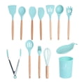 thumbnail image 1 of 12Pcs Cookware Kit with Storage Container Silicone Non-Stick Heat Resistant Kitchen Utensils, 1 of 5