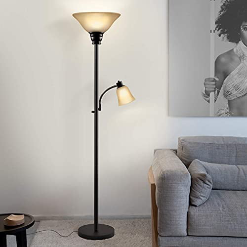 Oneach Paddy Torchiere Floor Lamp With, Torchiere Floor Lamp Replacement Bulbs