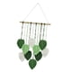 thumbnail image 4 of Tapiz tejido de fondo para decoración del hogar, adorno de cuerda de macramé para colgar en la pared. Verde, 4 of 9
