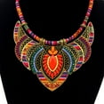 thumbnail image 6 of Yesbay Vintage Women Rhinestone Pendant Bib Necklace Statement Tribal Jewelry Gift,Blue, 6 of 7