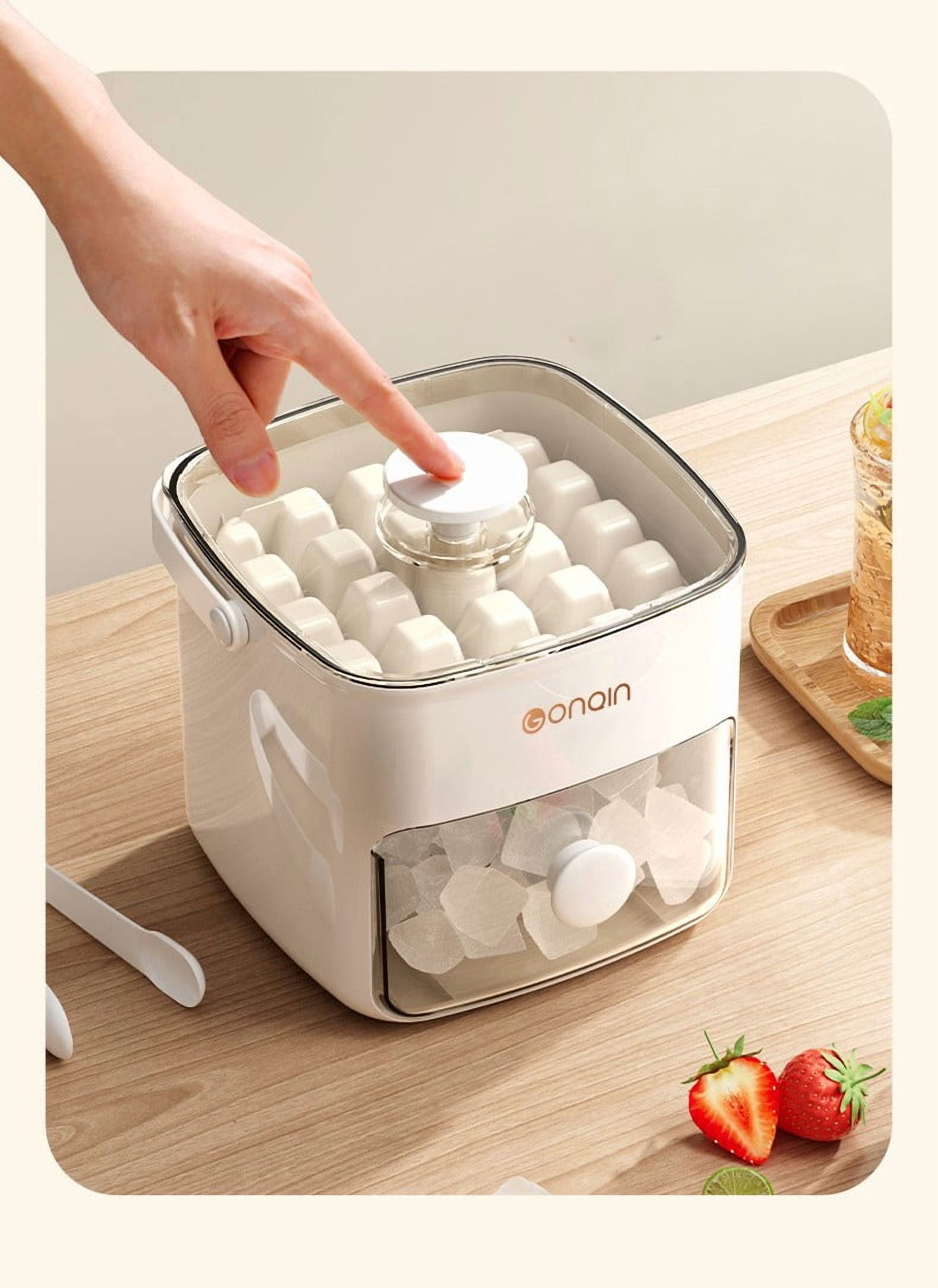 Ice Tray Portable Ice Box Ice Maker Ice Cube Mold Press Ice Tray Ice Cube Mold