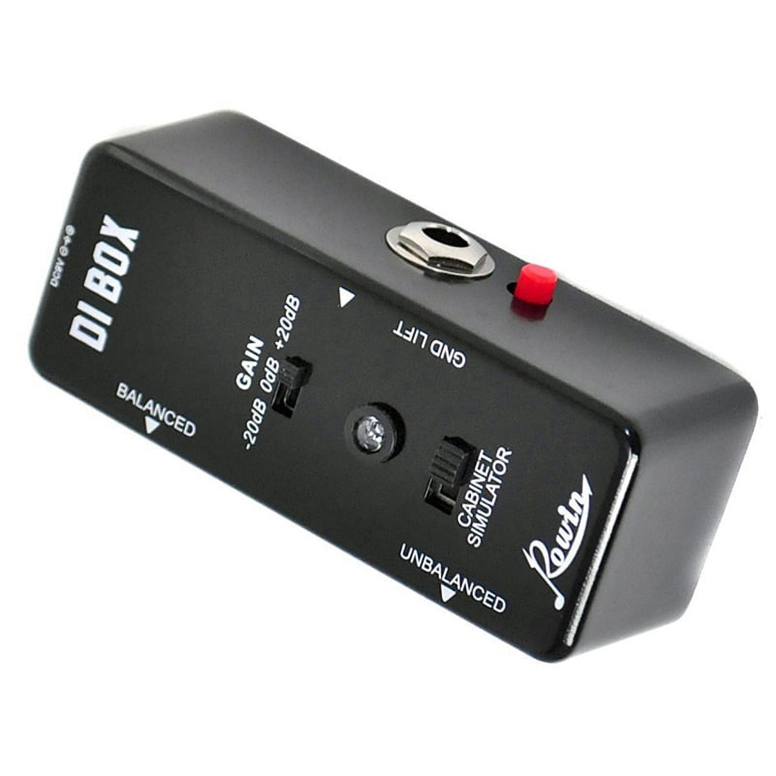 DI BOX LEF-331 Micro-DI with Cab Sim and Gain Guitar Effect Pedal True Bypass