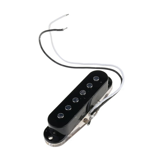 GENEMA 6 Strings Electric Guitar Pickups Single Coil Bass Black
