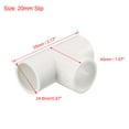 thumbnail image 2 of 20mm Slip Tee Pipe Fitting T-Shaped Coupling Connectors, 2 of 4