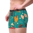 thumbnail image 5 of Salouo Hens And Rooster Print Men's Boxer Briefs,Breathable Underwear Elastic Waistband Briefs for Men -Large, 5 of 8