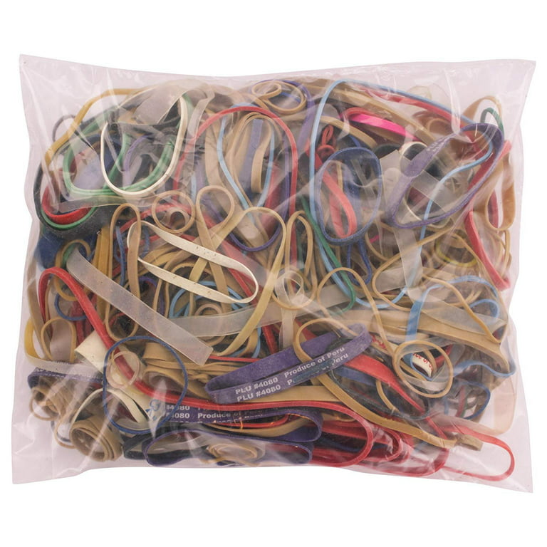 7 Multicolor Extra Large Rubber Bands - Assorted Mixed Color Rubber Bands,  Rubber Bands for Office, School & Home, Stretchable Rubber Elastics Bands