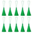 thumbnail image 1 of Unique Bargains 6.5' Silky Bookmark Tassels with Loop for DIY Craft Accessory, 20Pack Green, 1 of 5