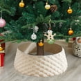 thumbnail image 5 of hengsof Christmas Tree Collar Knit Christmas Tree Collars for Artificial Trees, Farmhouse Rustic Tree Ring Tree Skirt for Christmas Home Decor, 5 of 6