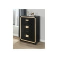 thumbnail image 3 of Global Furniture USA Blake 16.5"W Wood Chest in Onyx/Black/Gold, 3 of 4