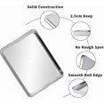 thumbnail image 2 of 2-Pack Baking Trays, Stainless Steel Oven Sheets, Non-Toxic Healthy Cookware, Rust-Resistant Mirror Finish, Dishwasher Safe Cleaning, 2 of 4