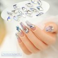 thumbnail image 3 of Cristales Diamantes de imitación para decoración de uñas, Cuentas de diamantes de imitación con parte posterior plana, Cristal de vidrio de múltiples formas, 3 of 5