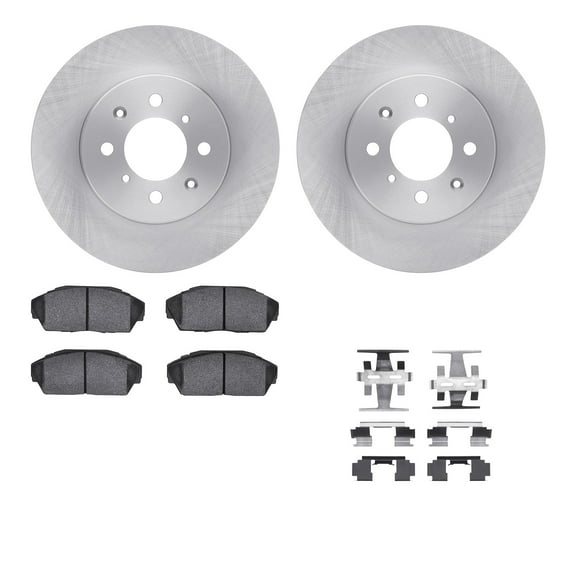 Dynamic Friction Company Front Brake Rotors with 5000 Advanced Brake Pads includes Hardware 6512-59193