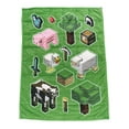 thumbnail image 1 of Minecraft Plush Weighted Blanket, 1 of 2