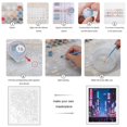 thumbnail image 3 of Paint By Numbers Kit for Adults Beginner - DIY Neon Cityscape Night Lightning Canvas Painting Kits for Adults, Frameless Paint By Number for Adults for Home Wall Decor 16x20 Inch, 3 of 7